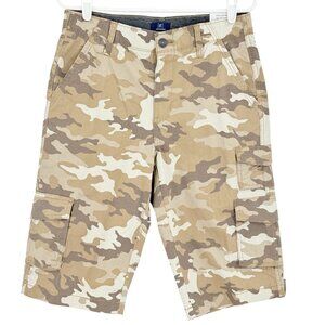 George Men's Desert Camo Below‎ The Knee Messenger Cargo Shorts Size 30 NWT